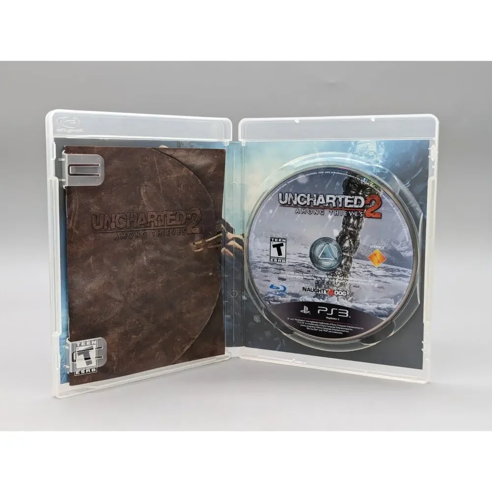 PS3 PlayStation 3 Uncharted 2 Drakes Deception & Uncharted 3 Among Thieves